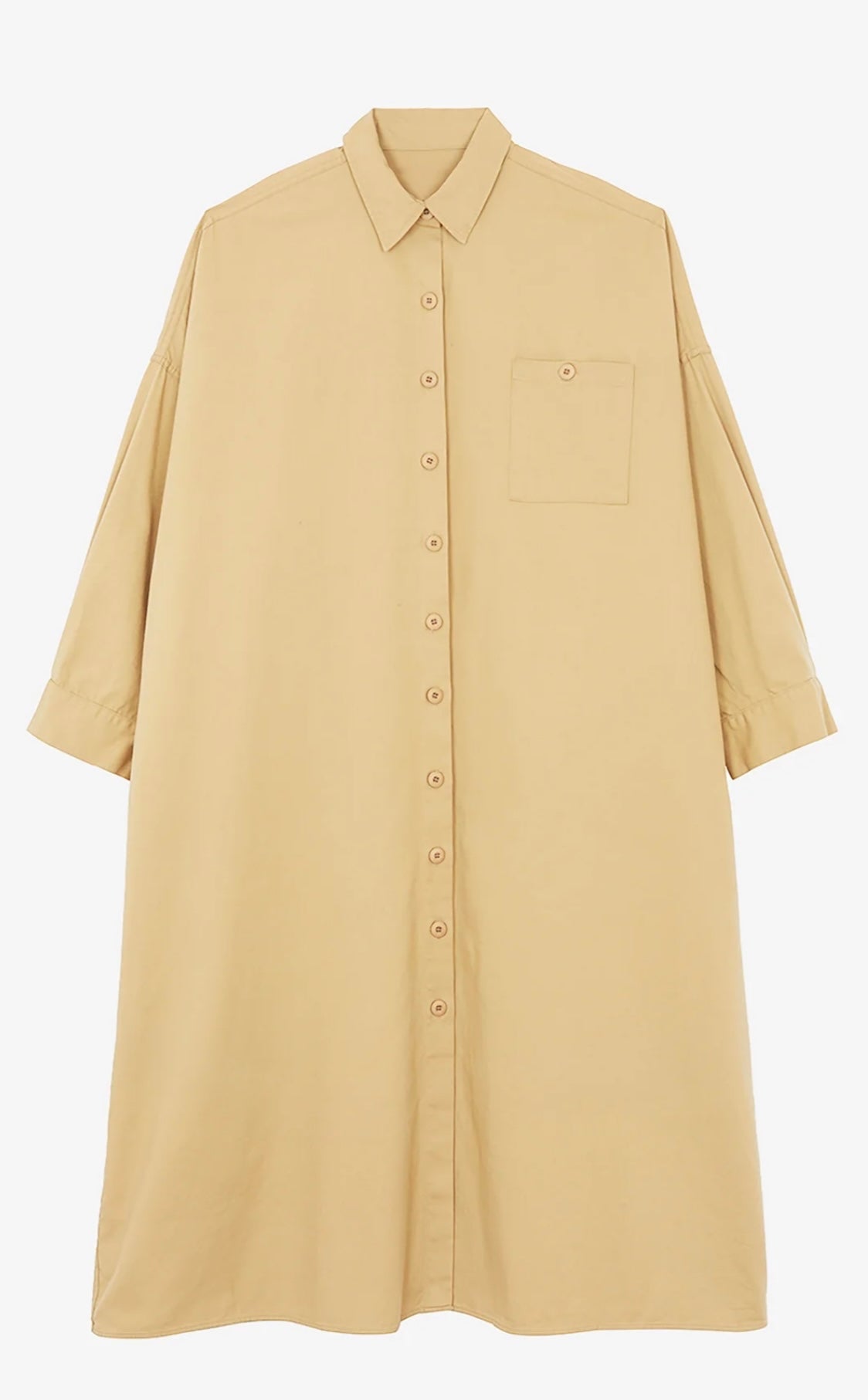 The Frankie Shop - KASON OVERSIZED SHIRT DRESS - SAHARA
