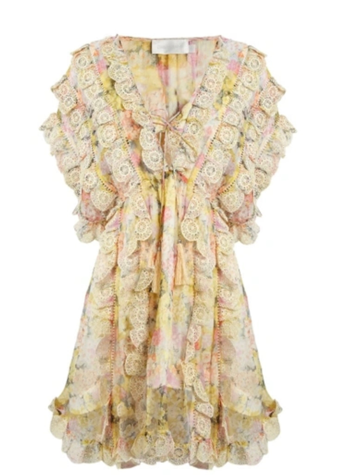 ZIMMERMANN - Valour Scallop Ruffle Dress