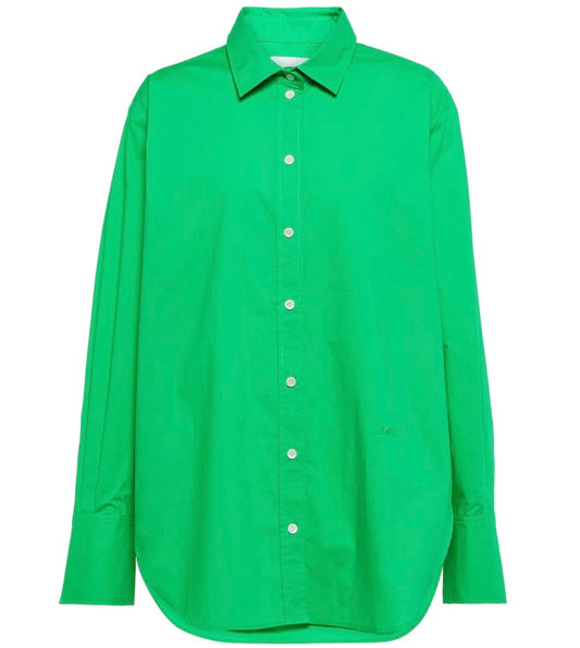 FRAME - oversized poplin button-up shirt