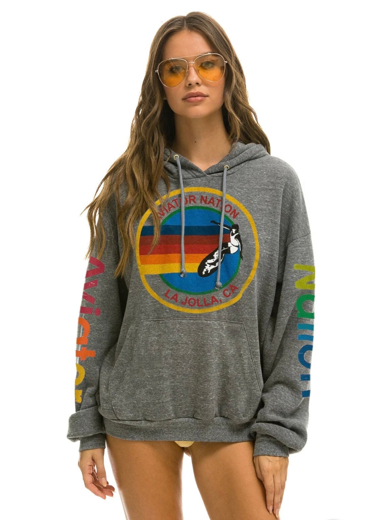 Aviator Nation - La Jolla Relaxed Pullover Hoodie