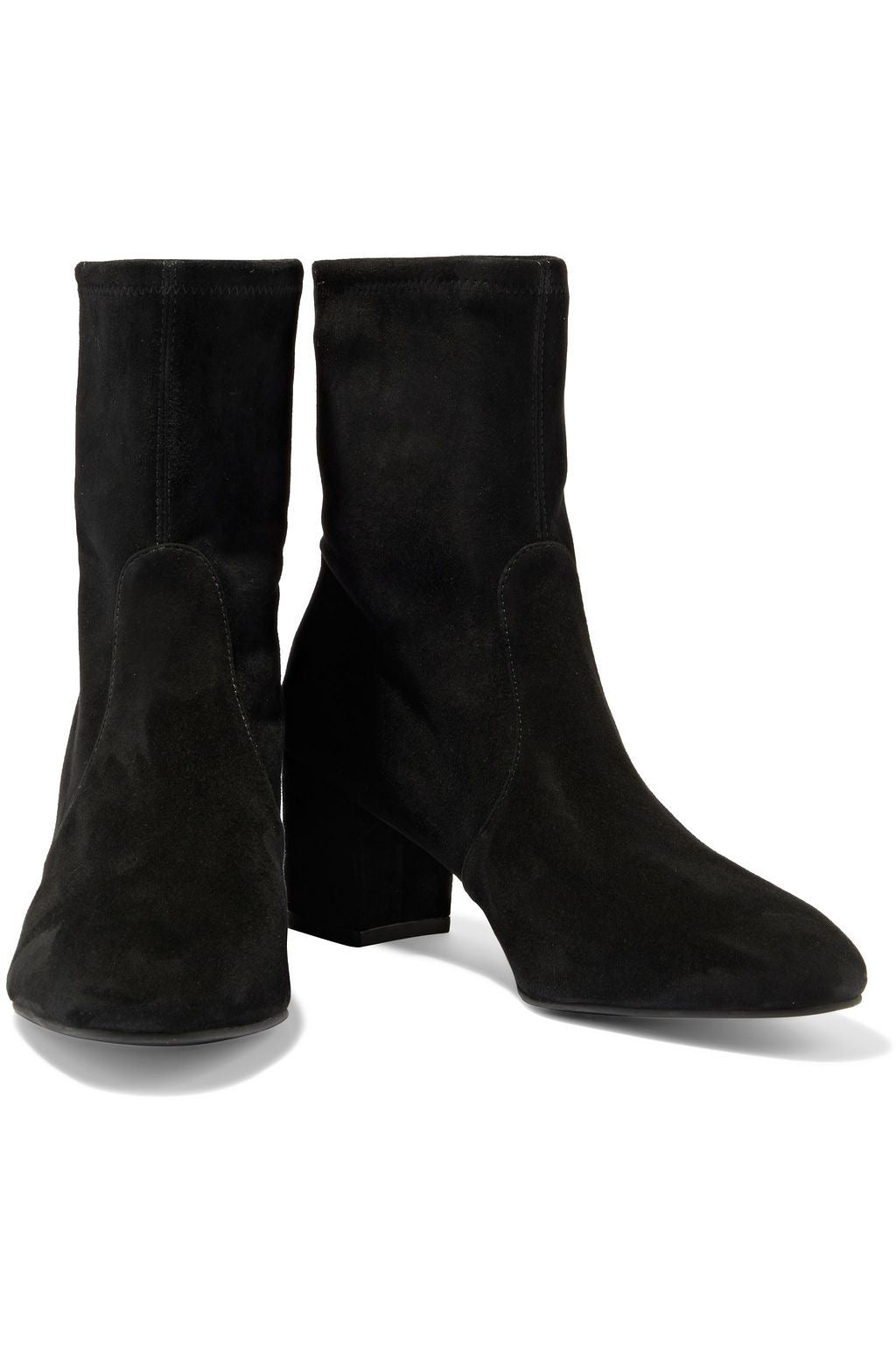 STUART WEITZMAN sock suede booties