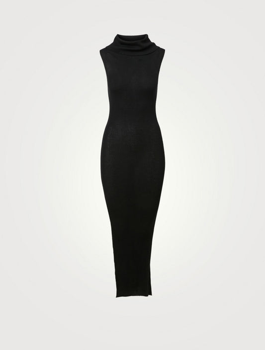 Rick Owens Wool Maxi Bodycon Dress