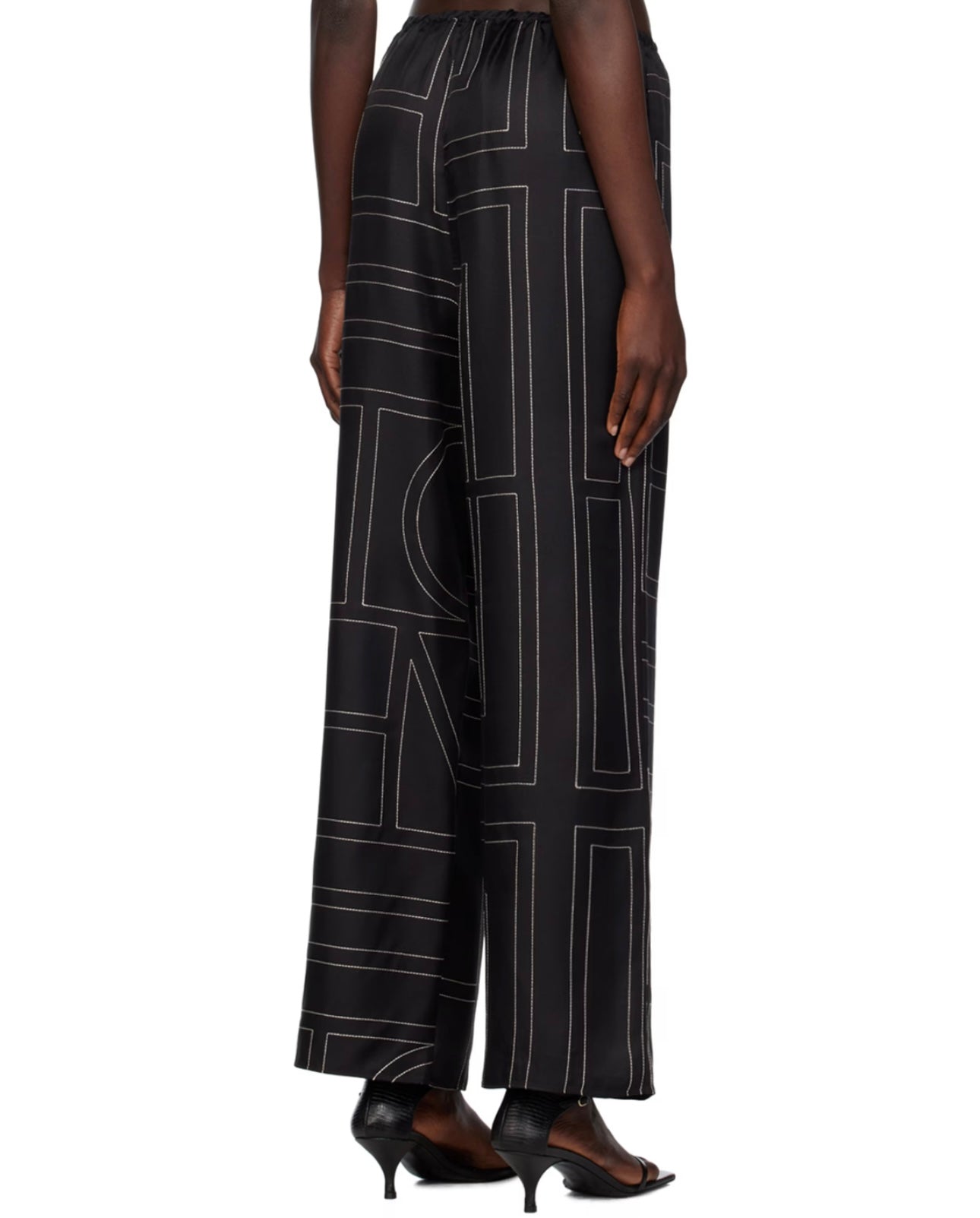 TOTEME
Black Monogram Shirt & Pants (being sold as a set)
