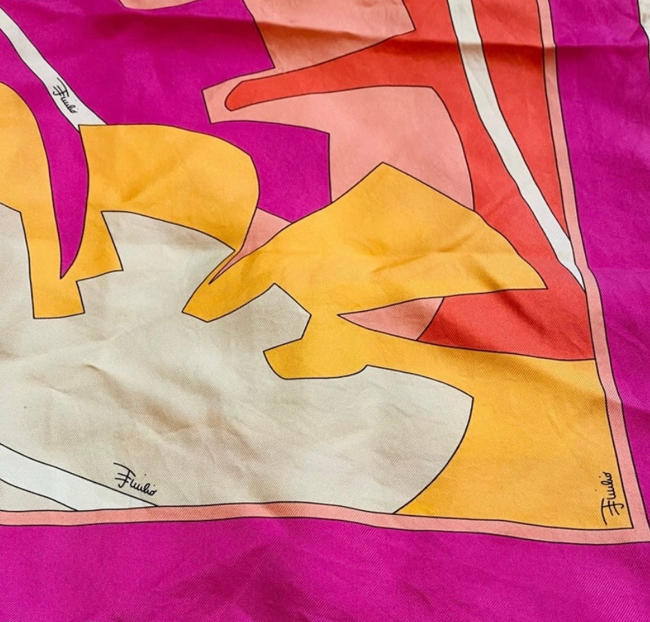 PUCCI neon scarf