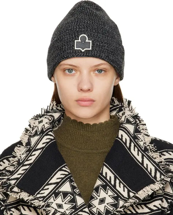 Isabel Marant Charcoal Merino Wool Hat