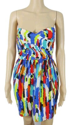 LHOSHANNA multi colour strapless dress