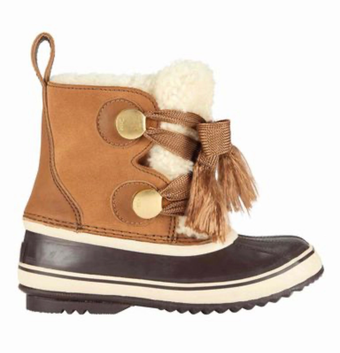 SOREL X CHLOE NATURAL BROWN BOOTS