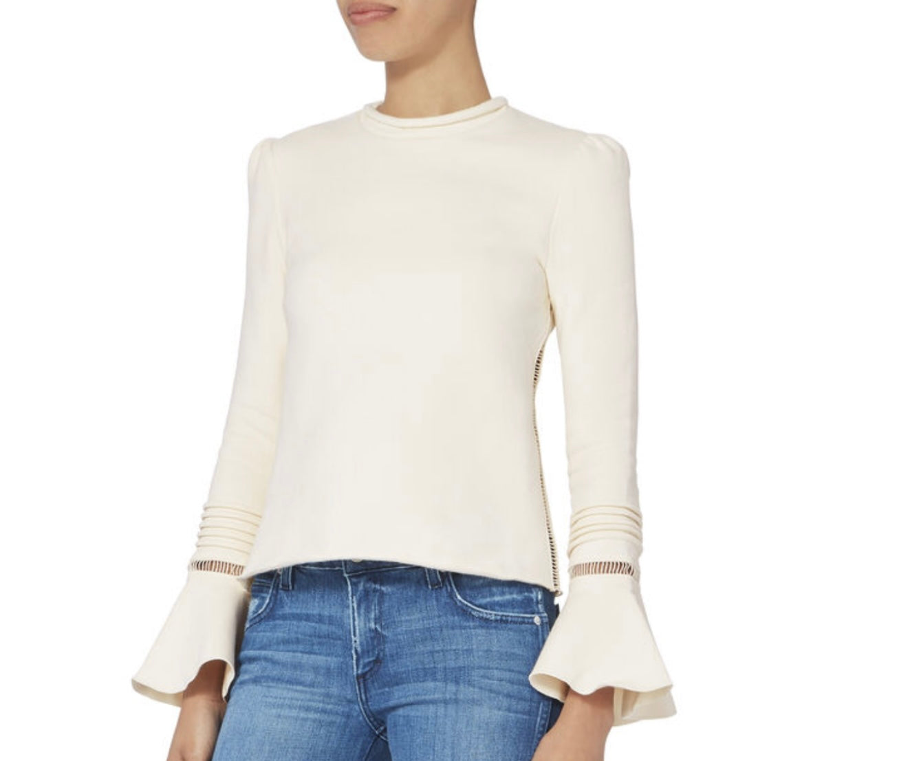 SEE BY CHLOÉ
Trumpet Hem Sweatshirt Top