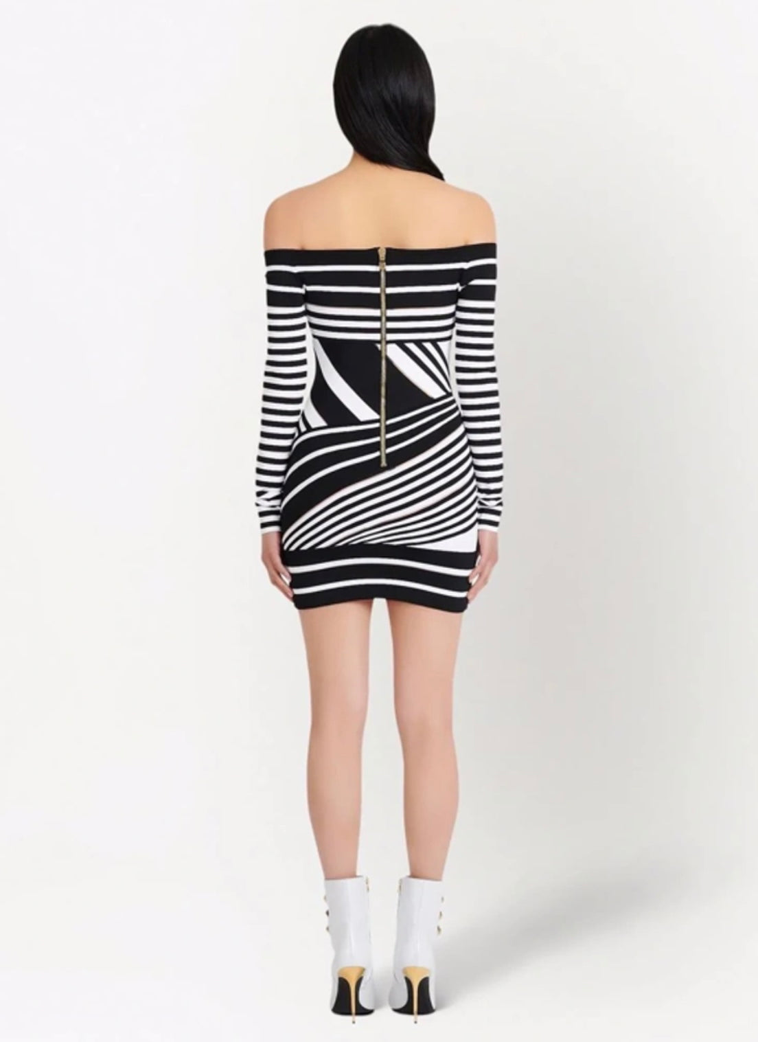 Balmain
jacquard-stripe minidress