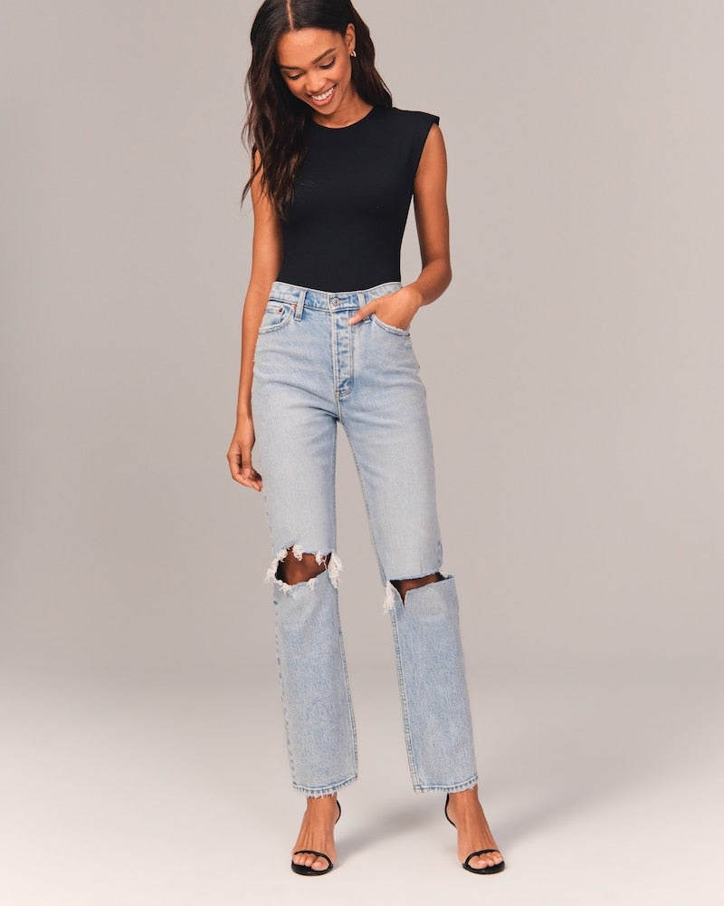 ABERCROMBIE & FITCH curve love dad jeans