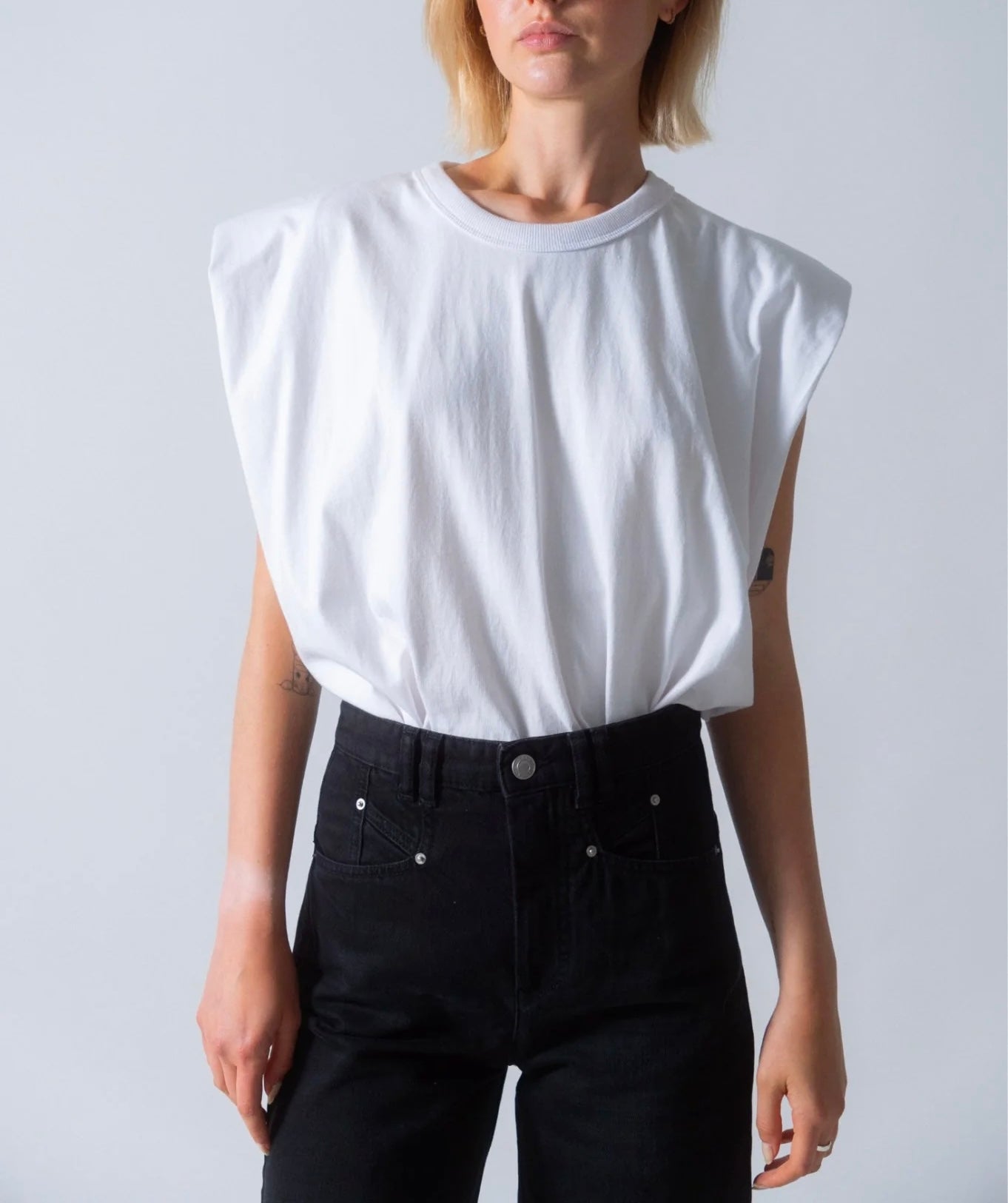 The Frankie Shop Padded Shoulder Shirt