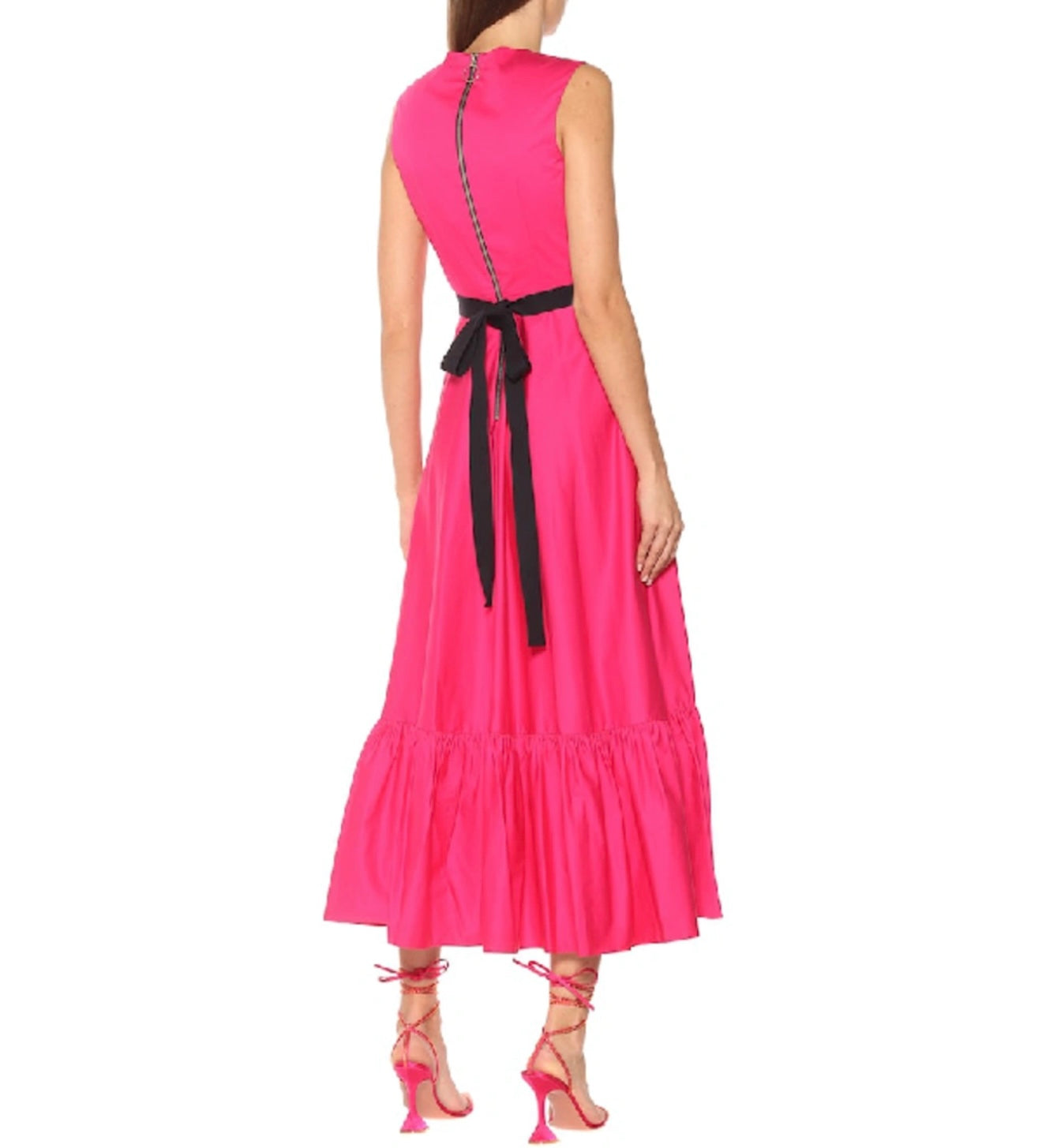 ROKSANDA -  Belted Tiered MIDI Dress