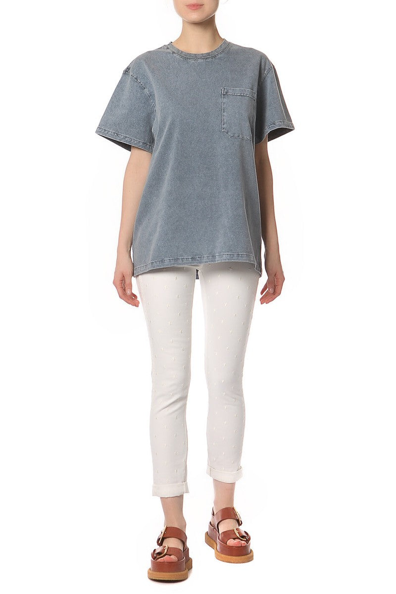 STELLA MCCARTNEY white jeans with stars