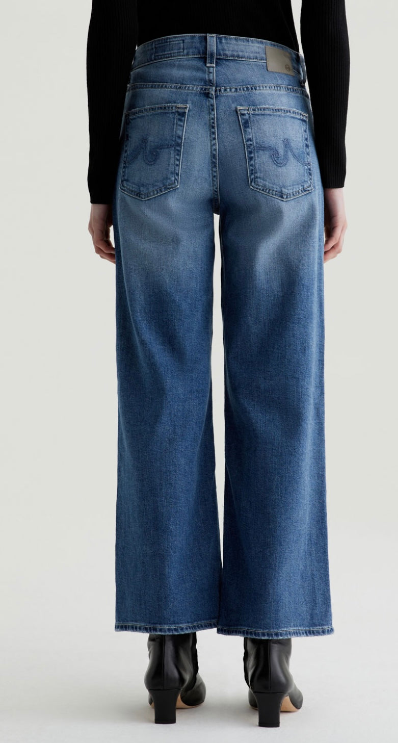 AG Jeans  Saige Wide Leg Crop Jeans