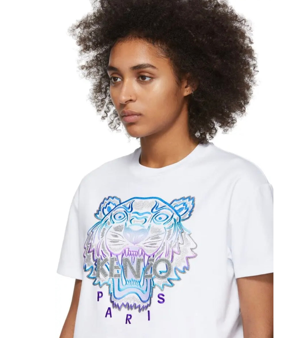 KENZO 
White Limited Edition Holiday Tiger T-Shirt