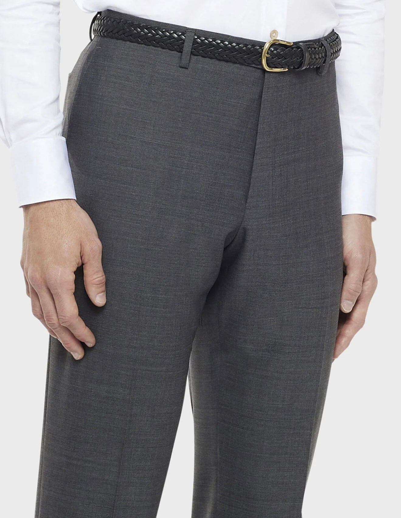 BOGLIOLI MILANO - Grey 100% virgin wool trousers