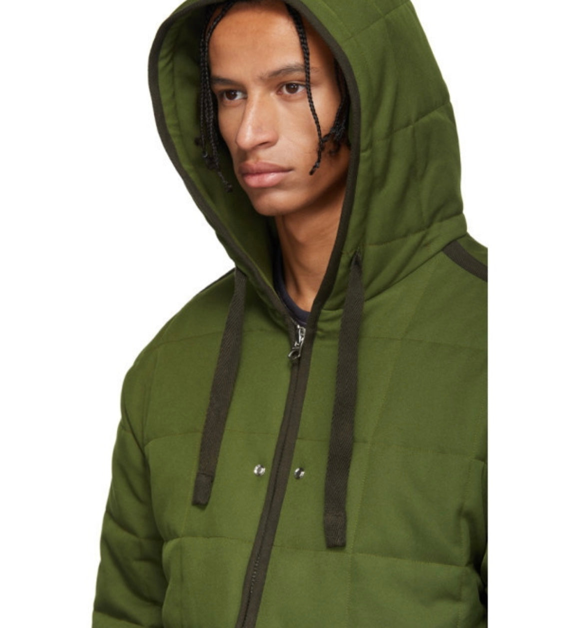 Acne Studios Green Quilted Jacket