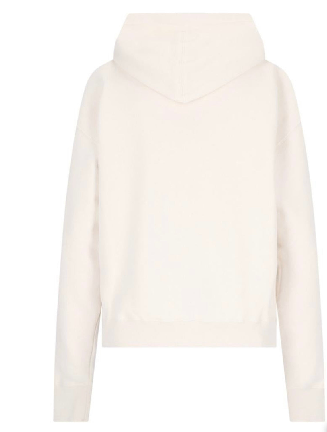 Jil Sander White Cotton Hoodie With Logo Print