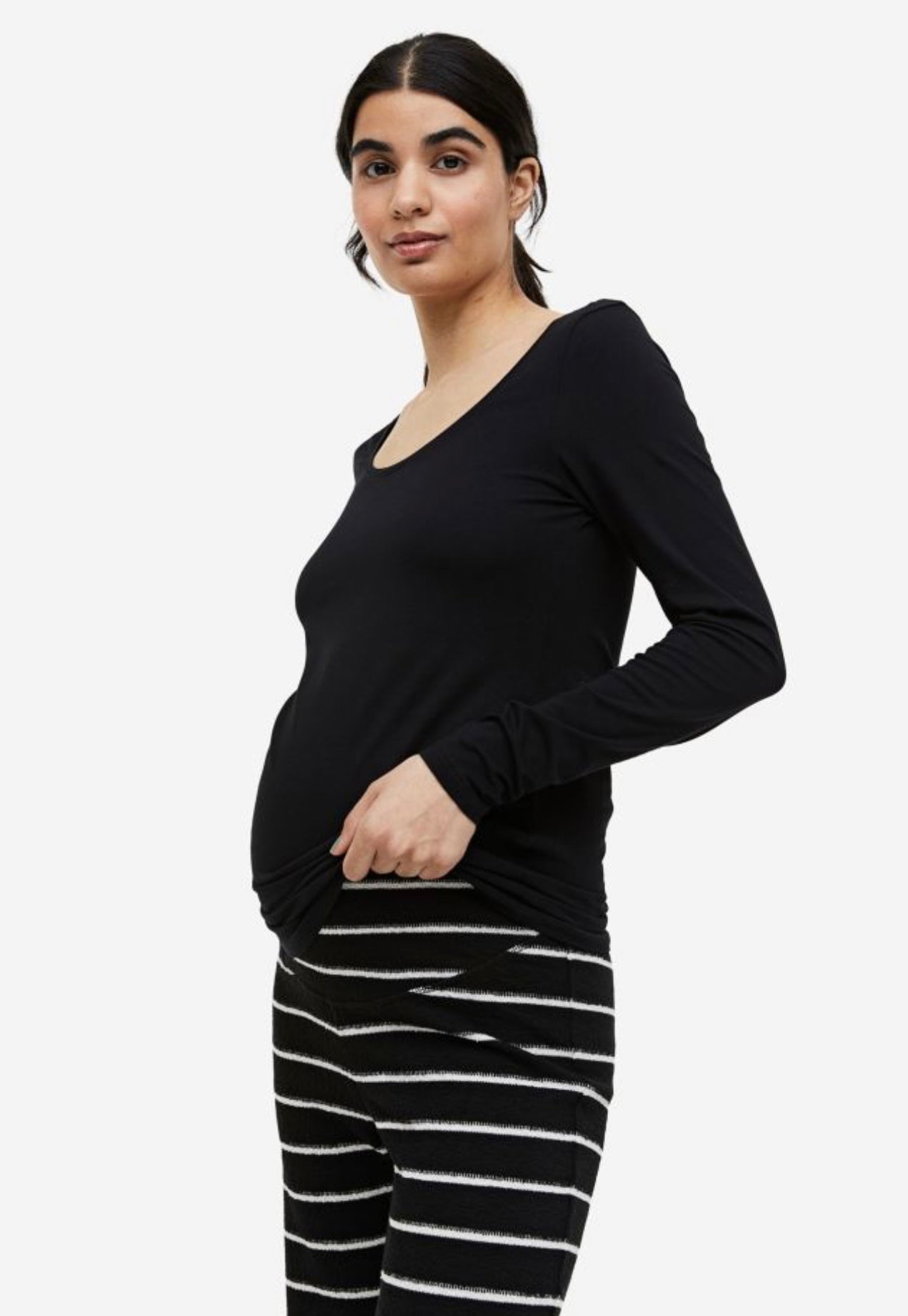 H&M MAMA Ribbed Jersey Pants