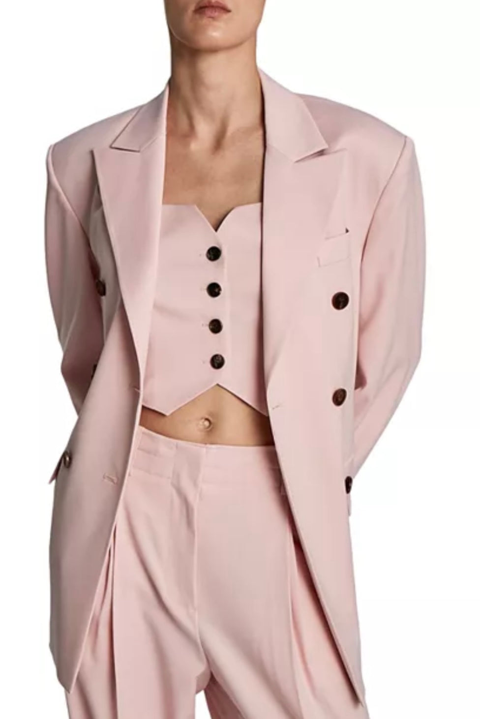 LVIR
Button Front Halter Top & Blazer