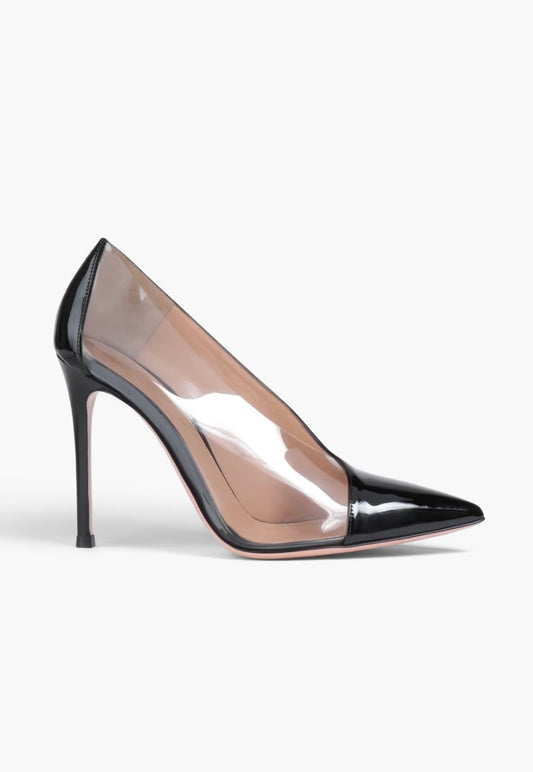 GIANVITO ROSSI
Deela patent-leather and PVC pumps