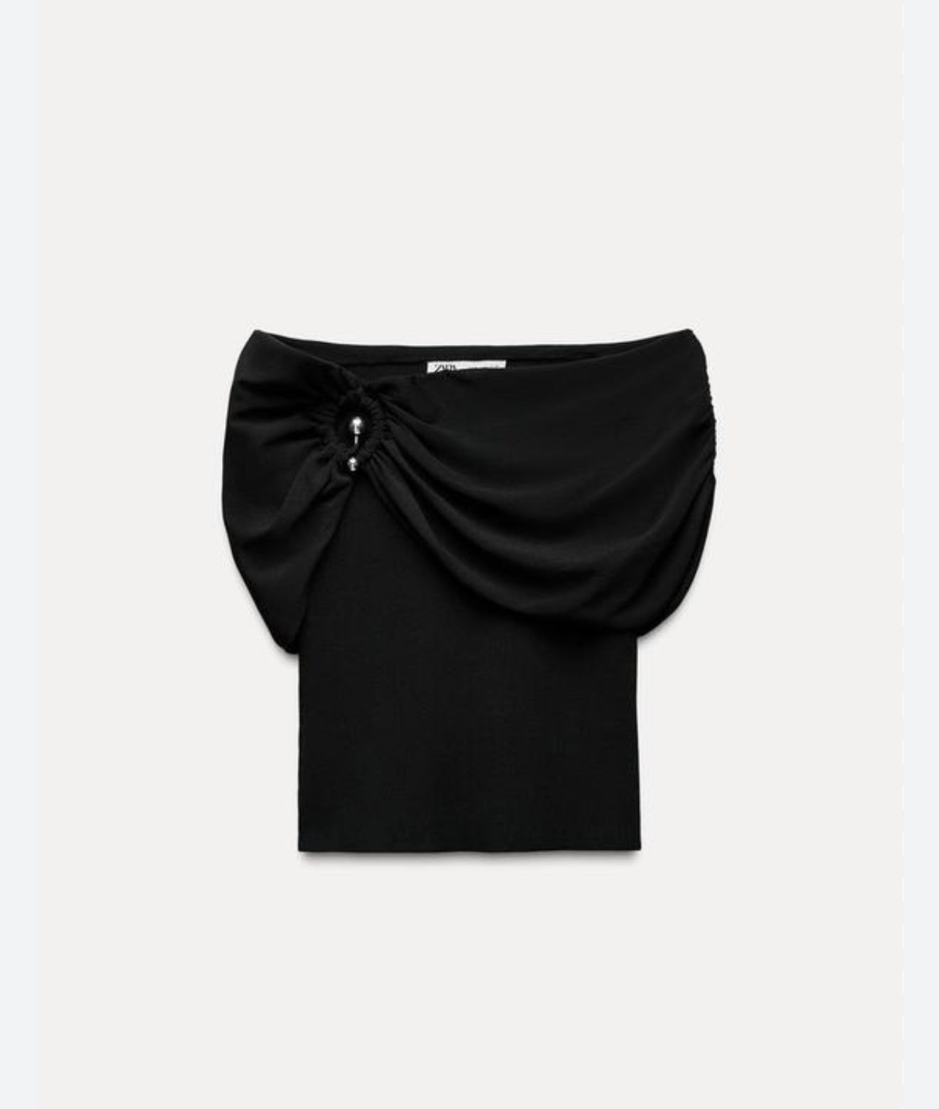 Zara - NWT Black Knitted Top