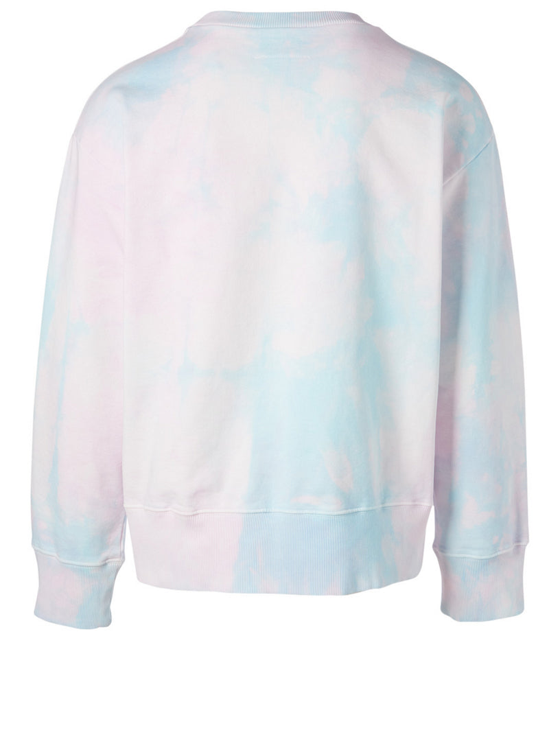 MM6 MAISON MARGIELA tie dye cold shoulder sweater