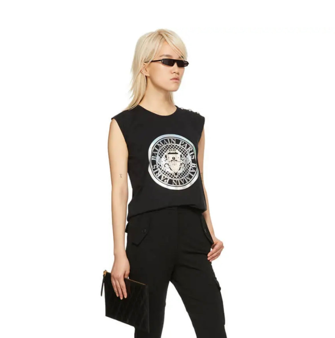 BALMAIN
Black Coin Logo Tank Top