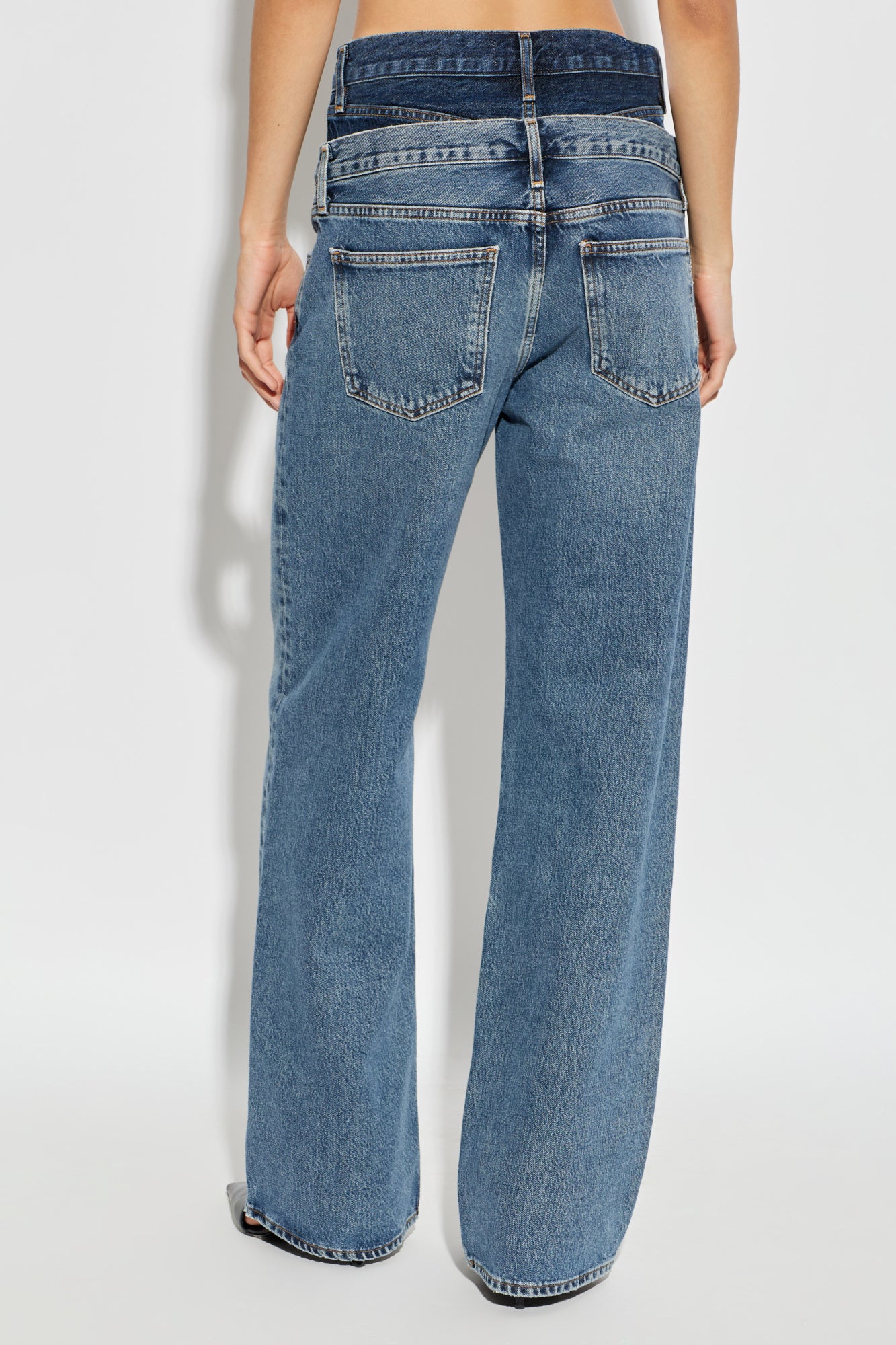Agolde Elson high-rise wide-leg jeans