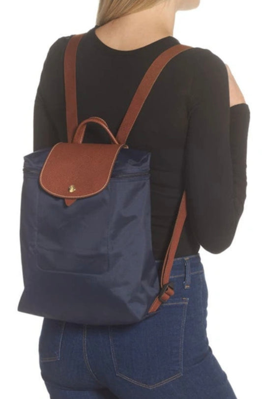 LONGCHAMP- Le Pliage Nylon Canvas Backpack