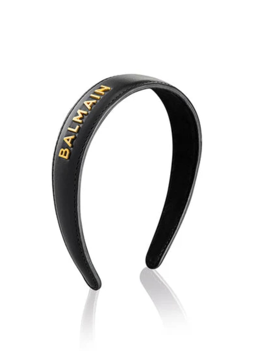 BALMAIN - 
Limited Edition Leather Headband
