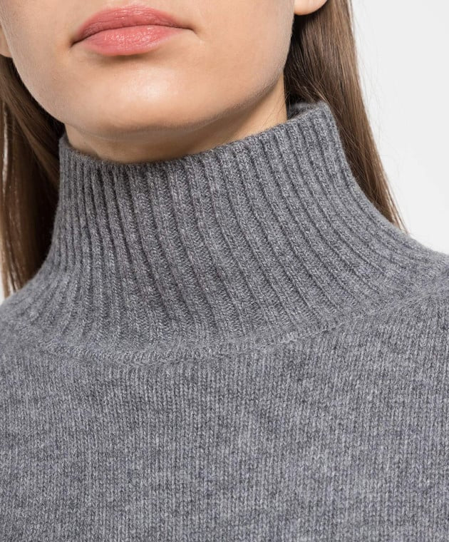 MAX MARA wool grey turtleneck sweater