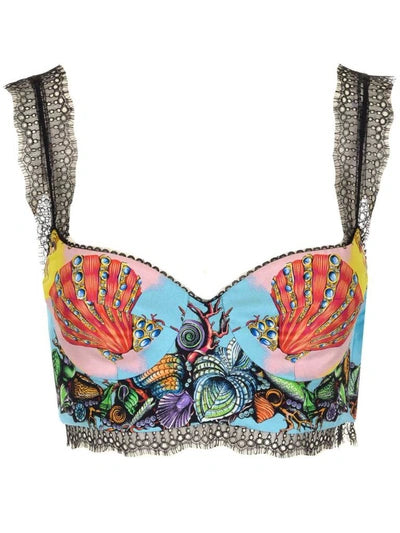 Versace Shell Print Bustier