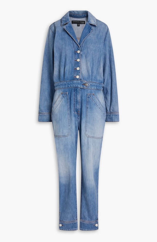 VERONICA BEARD
Oaklyn faded denim jumpsuit