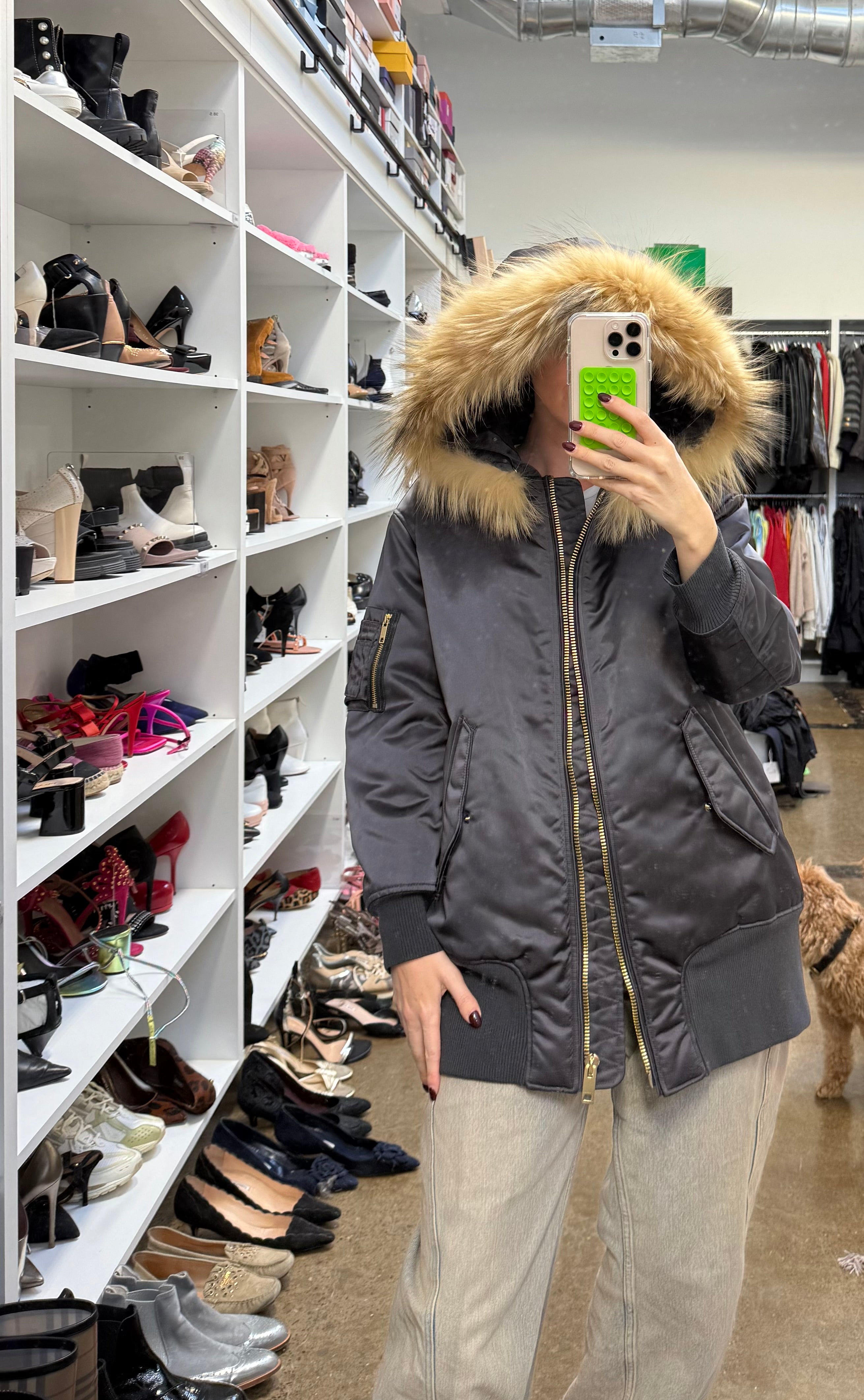 BURBERRY - WOMENS DOWN HOODED JACKET