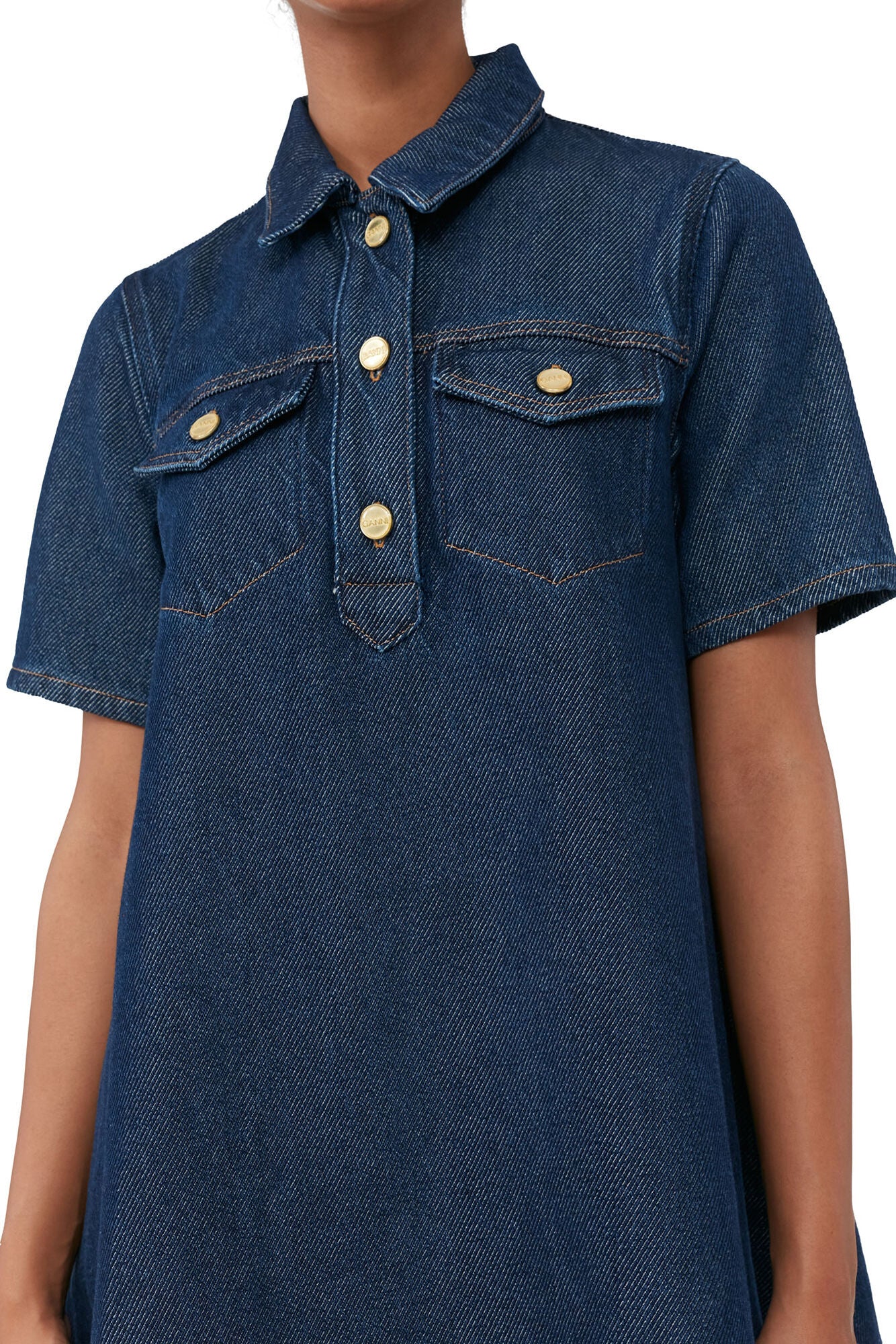 Ganni Tshirt Denim Dress