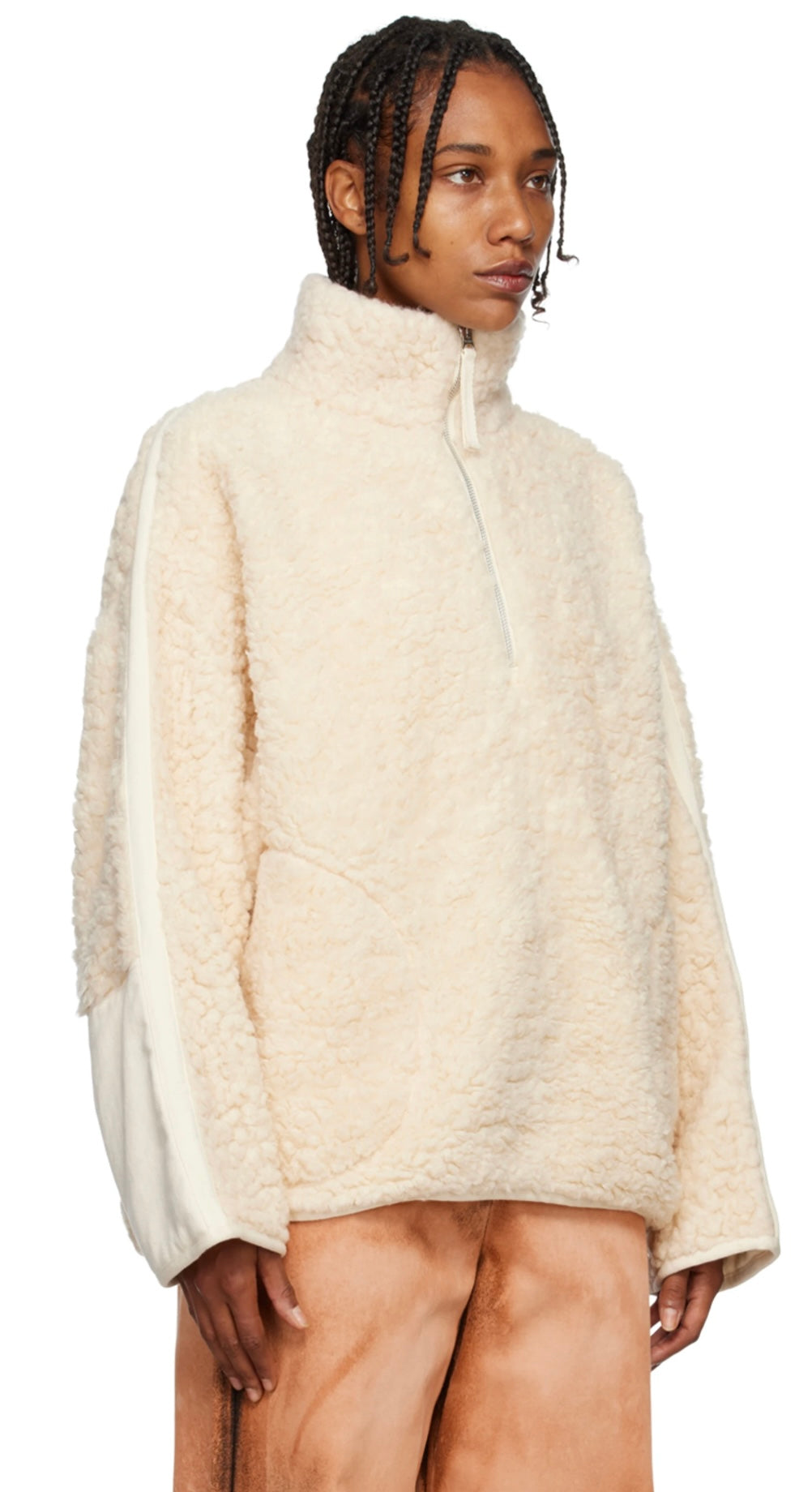 ACNE STUDIOS - Off-White Paneled Sweatshirt