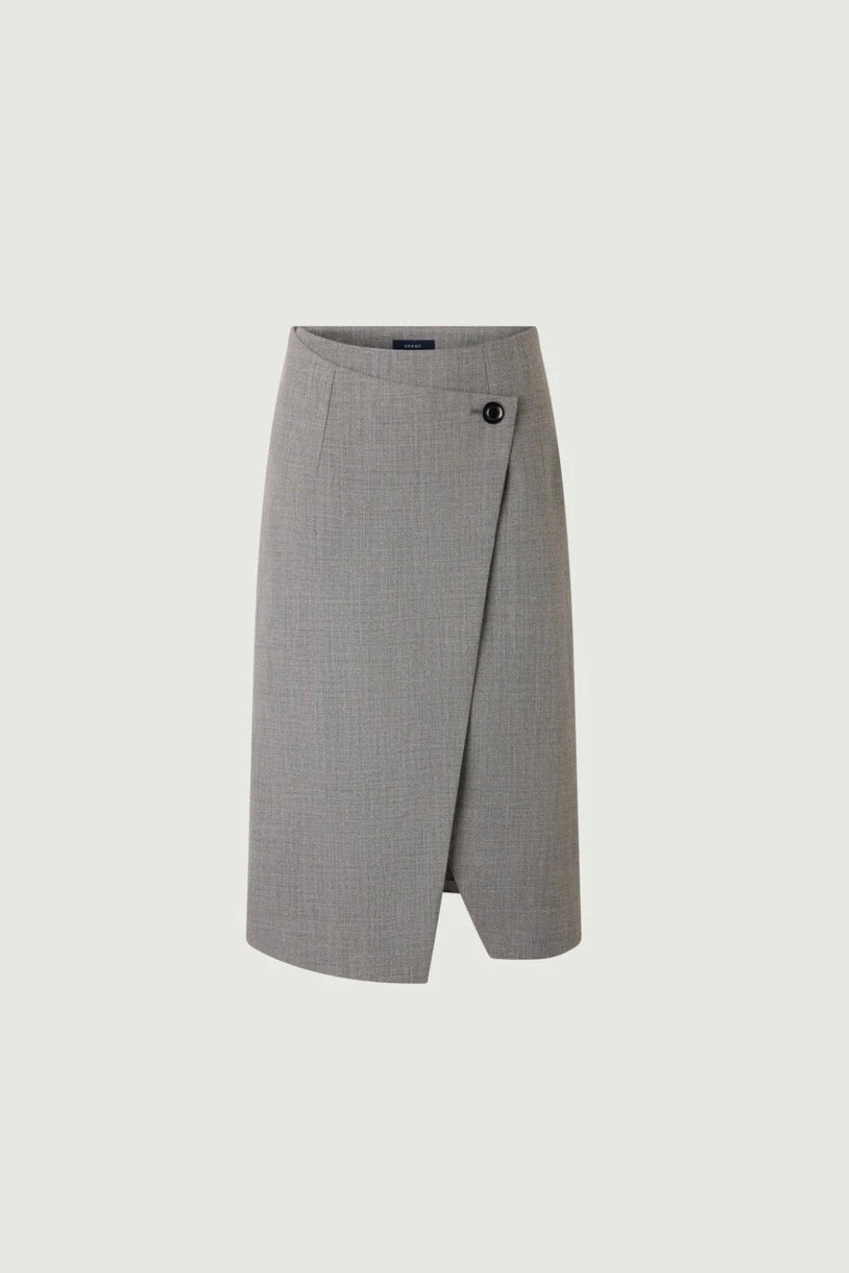 Soeur Idra wrap skirt in marl linen