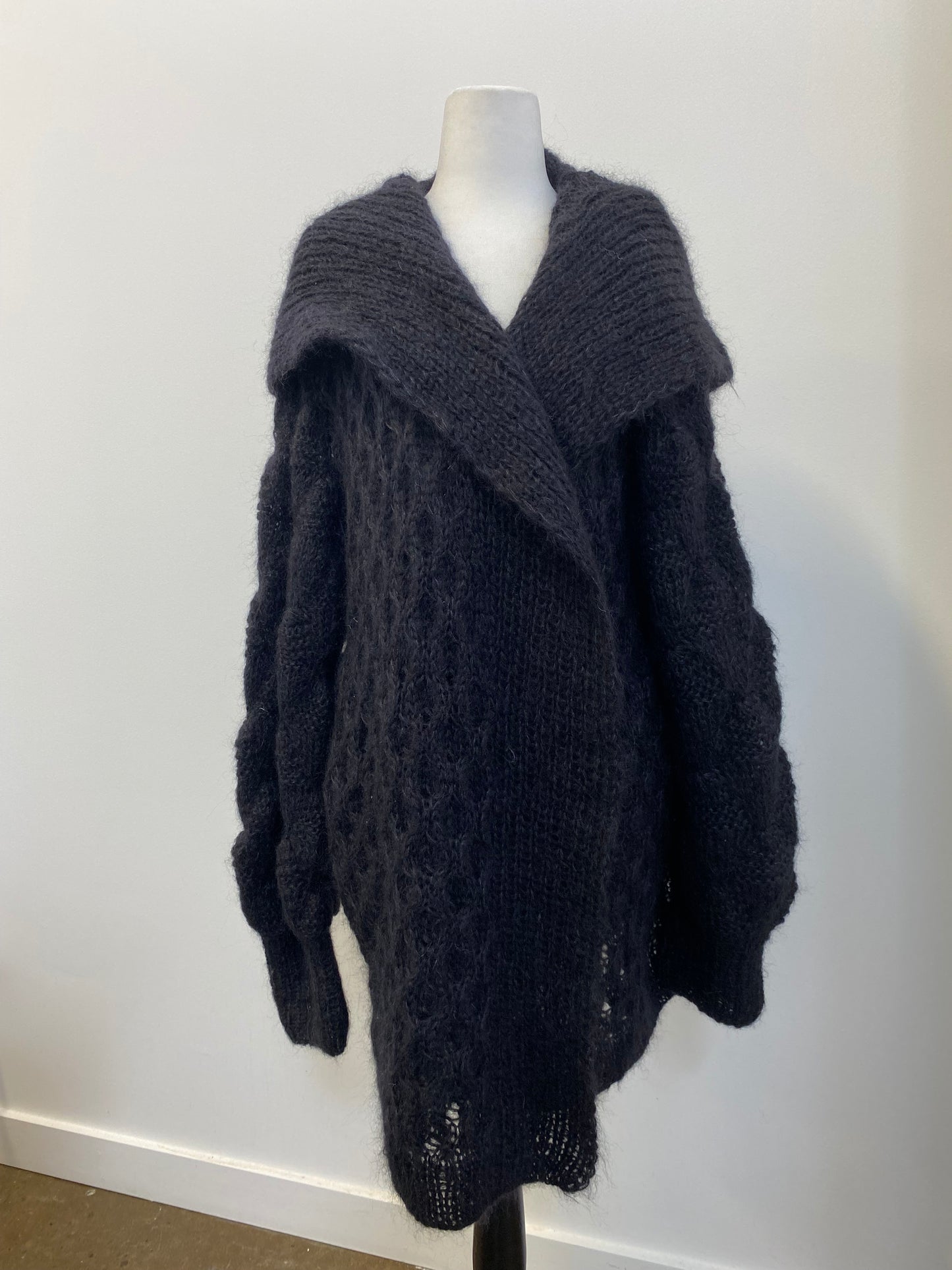 Letanne Mohair and Silk Blend Belted Cardigan