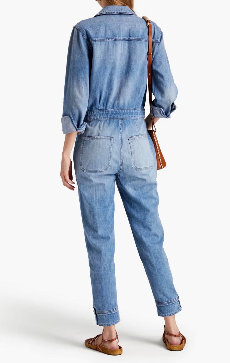 VERONICA BEARD
Oaklyn faded denim jumpsuit