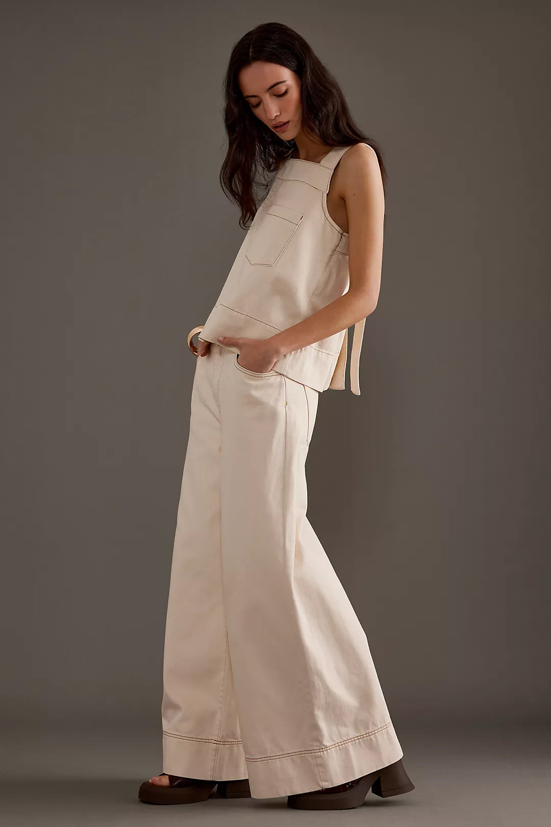 ALIGNE meadow sleeveless square neck top and pants