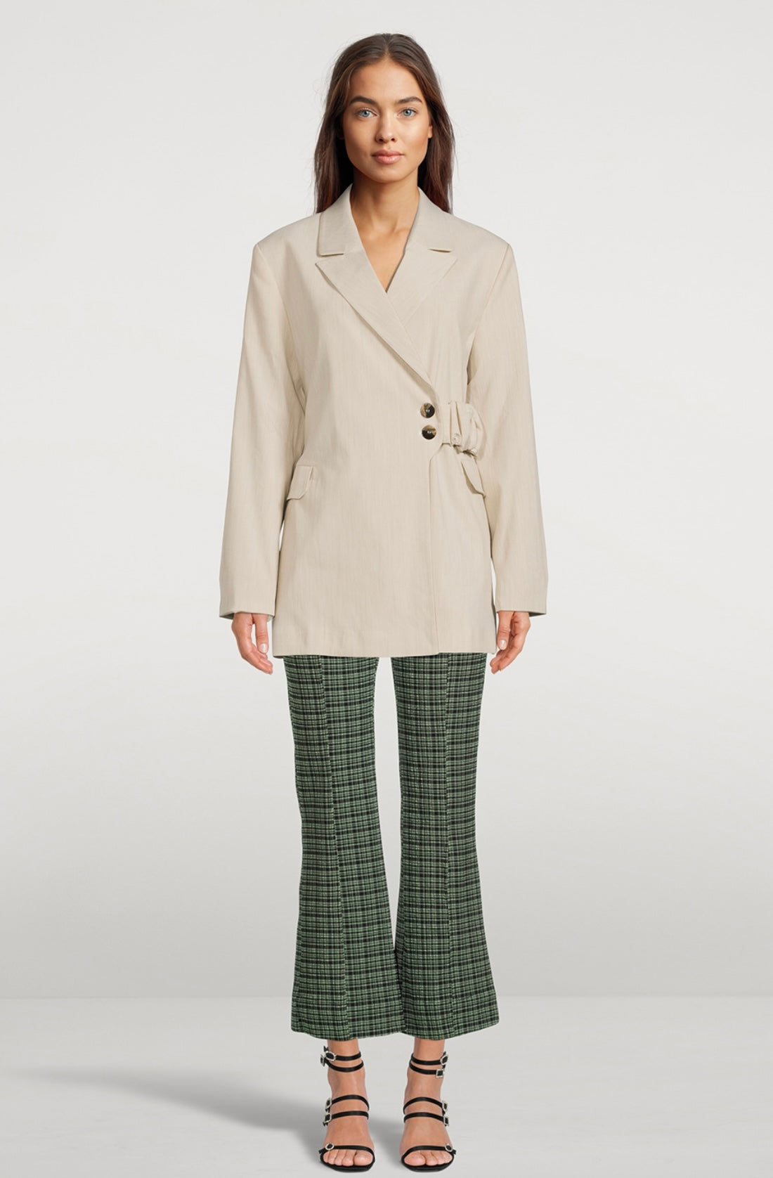 GANNI
Scrunchie Melange Suiting Blazer