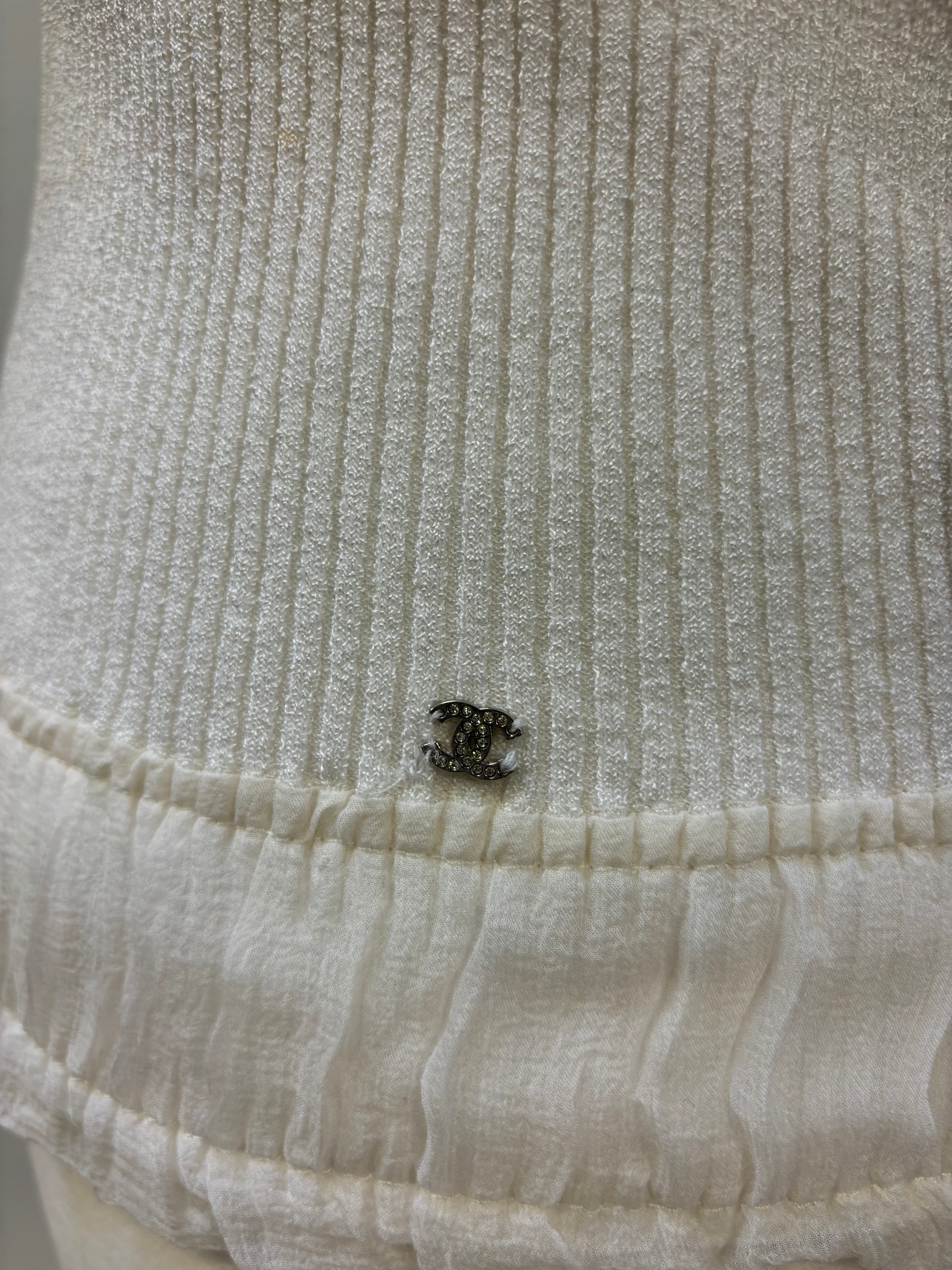 Chanel Bow Tank Top Blouse