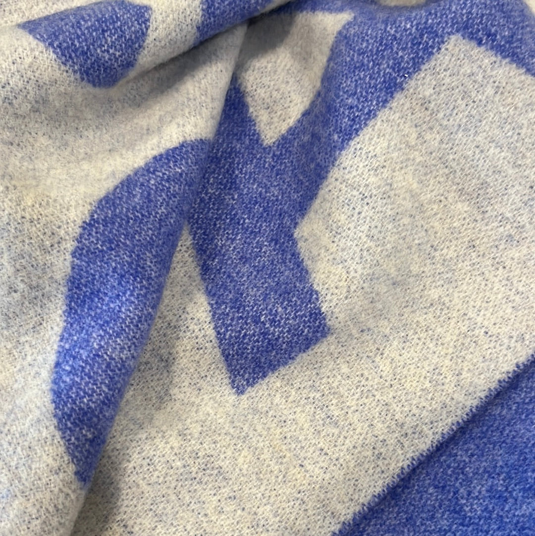 ACNE STUDIOS purple logo scarf