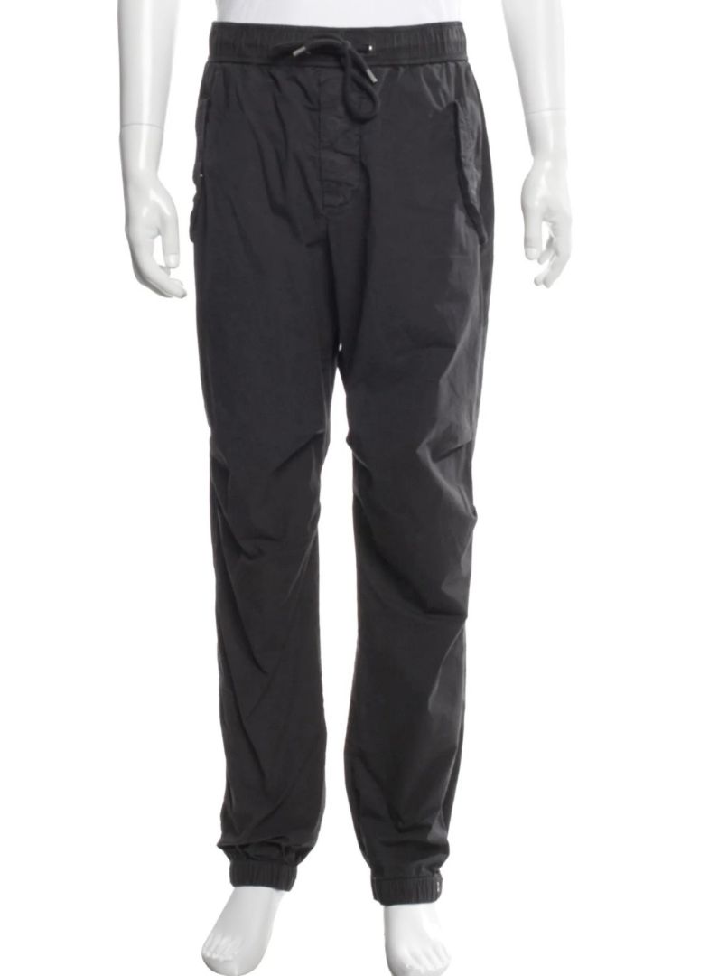 James Perse Faded Black Heavy Weight Cargo Style Pants