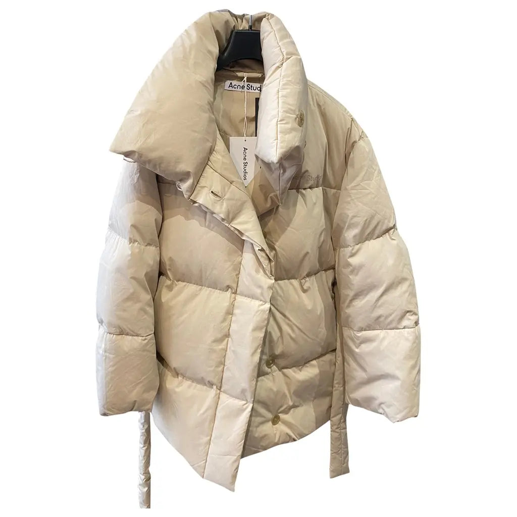 ACNE STUDIOS beige puffer jacket