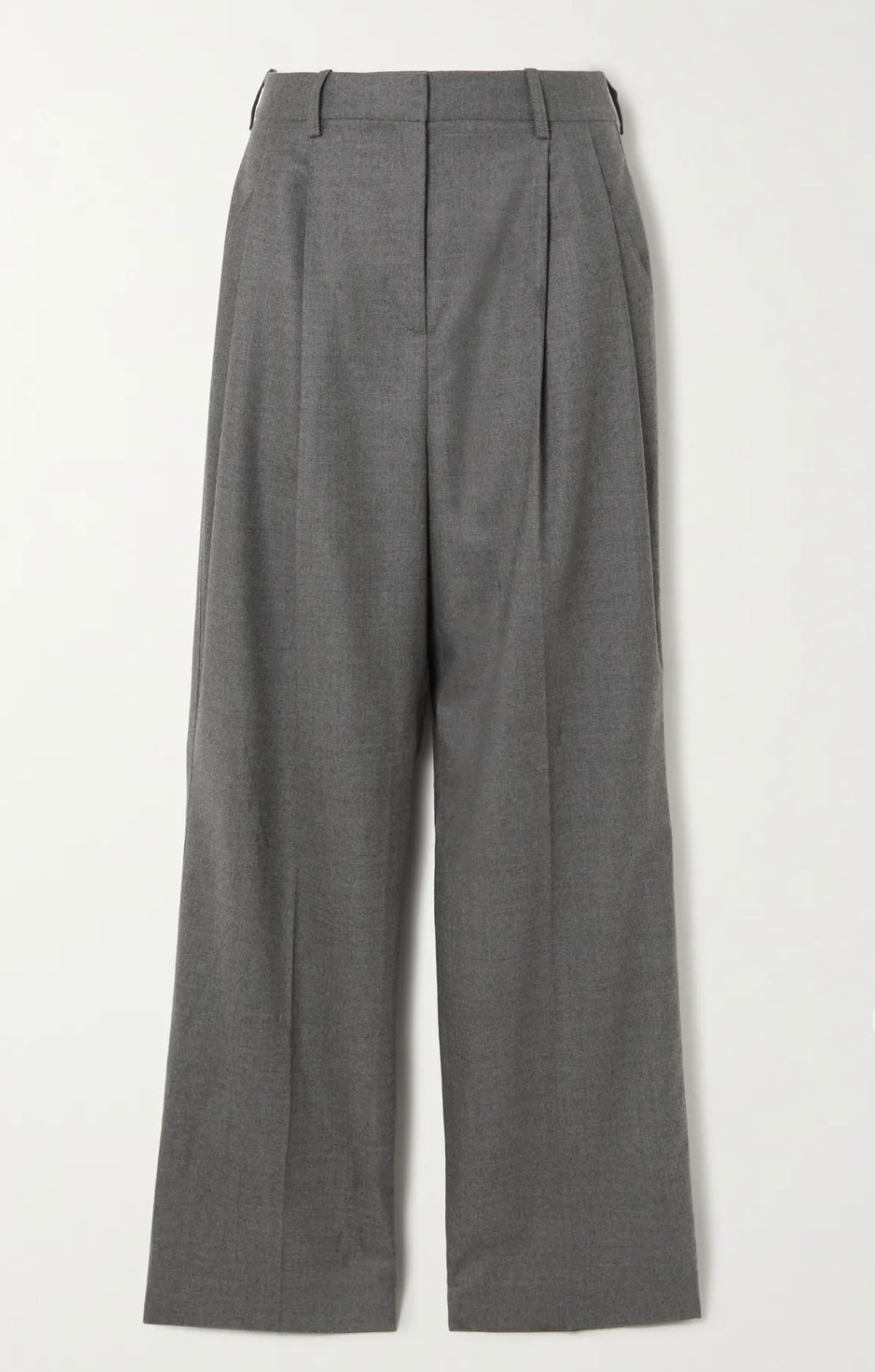 LOULOU STUDIO
Solo pleated wool-blend twill wide-leg pants