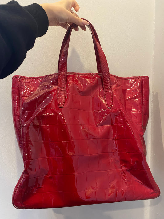 Pre-loved YSL Croc Tote Bag