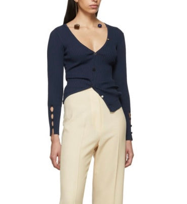 Jacquemus Navy Cardigan