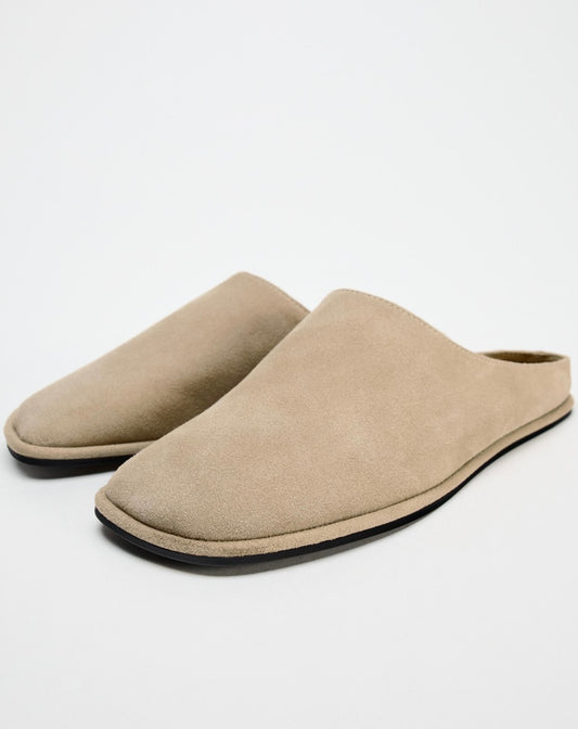 Zara - Suede Clogs